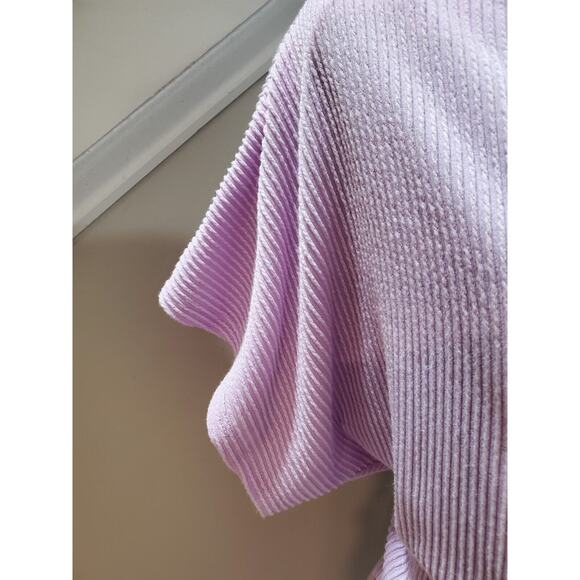 Fashion Nova Women's Purple Polyester Boat Neck Short Sleeve Knee Length Dress M - Picture 6 of 12